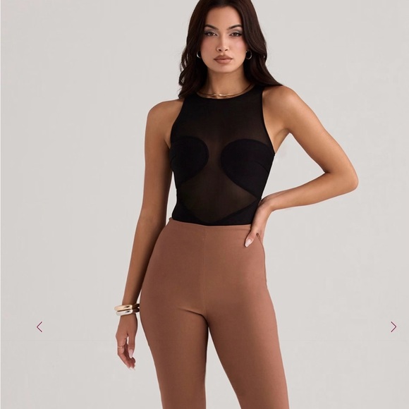 House of CB Black Mesh Bodysuit - Picture 2 of 6